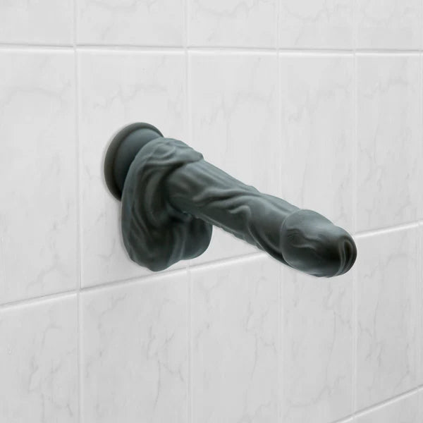 Naked Addiction – 8.6” Silicone Rotating & Thrusting Vibrating Dildo - Noir