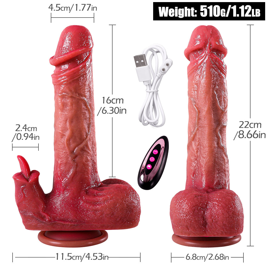 HerEmpire Apex Dual Thrusting Dildo – view 7