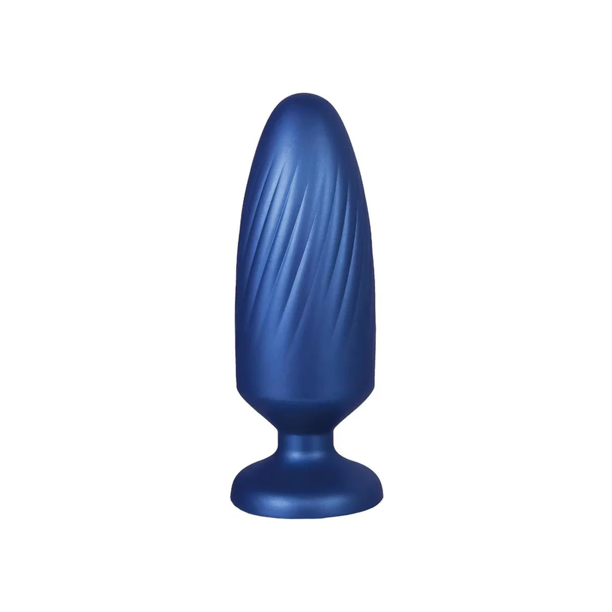 NMC G-Stuck — Plug anal en silicone, bleu métallisé