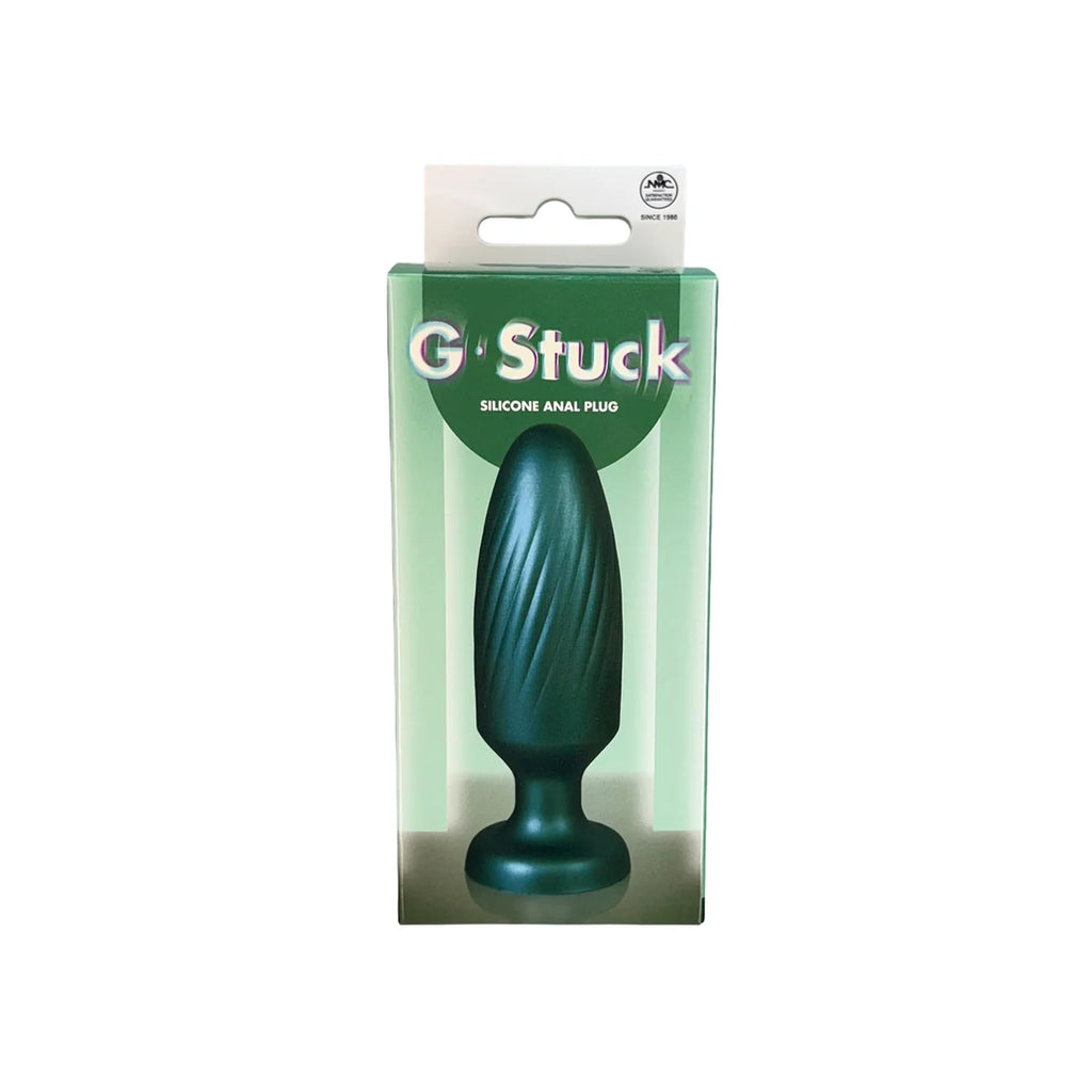 NMC G-Stuck — Plug anal en silicone, vert métallisé