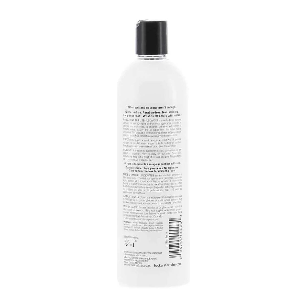 Fuck Water - Premium White Water-Based Personal Lubricant (8oz)