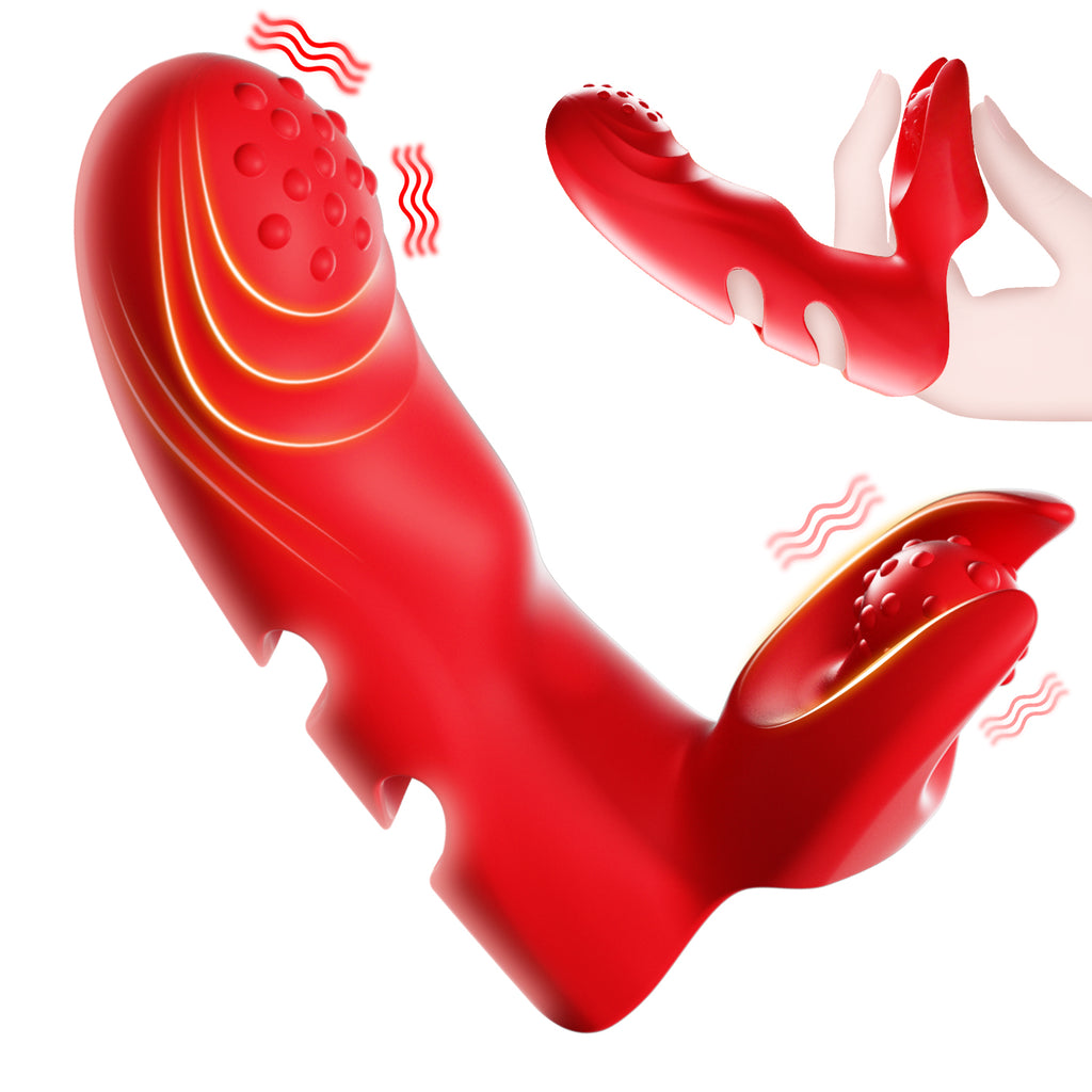 Finger Vibrator In Red