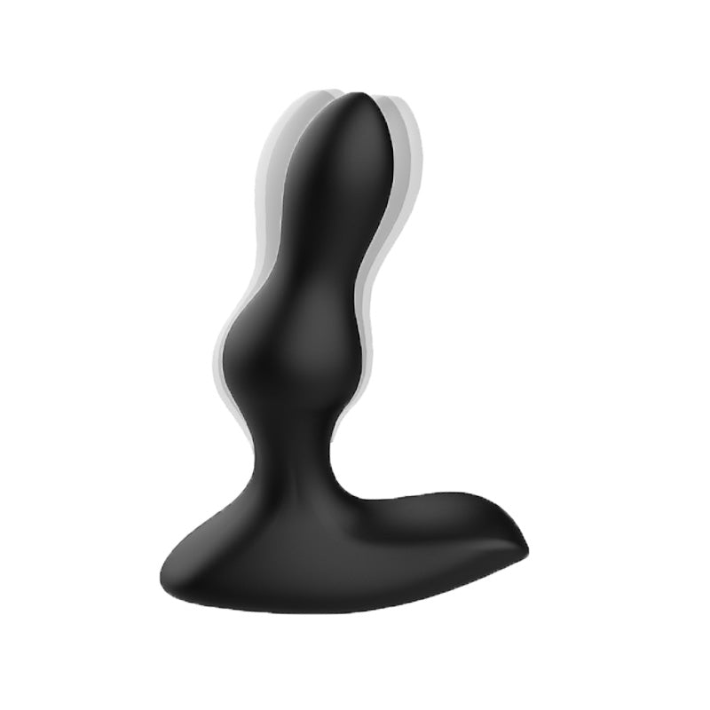 Black and white abstract sculpture on a white background