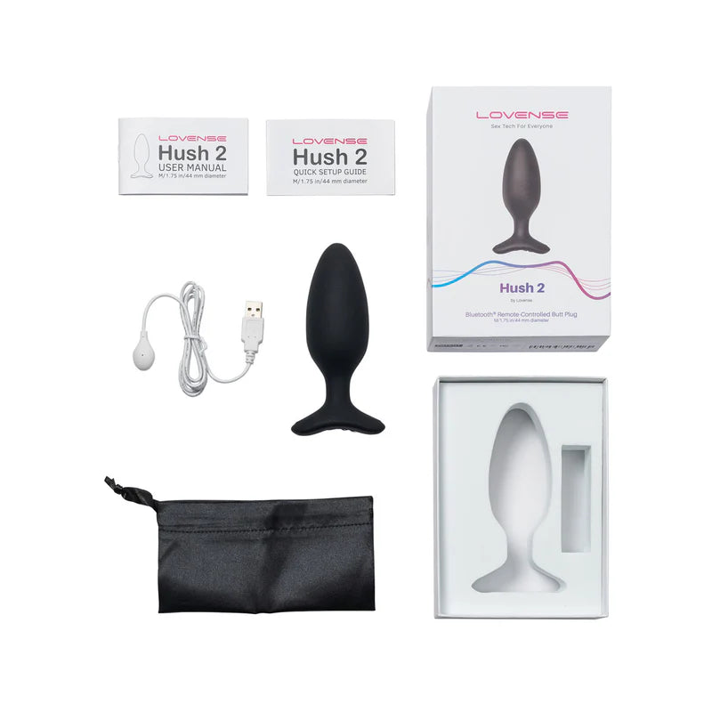Lovense Hush 2 – 1.75 In. Bluetooth Vibrating Butt Plug