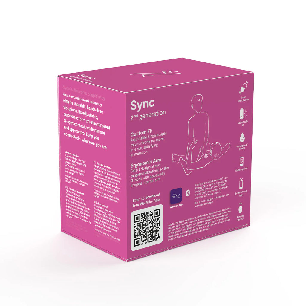 We-Vibe Sync Couples Vibrator 2nd Generation- Rose