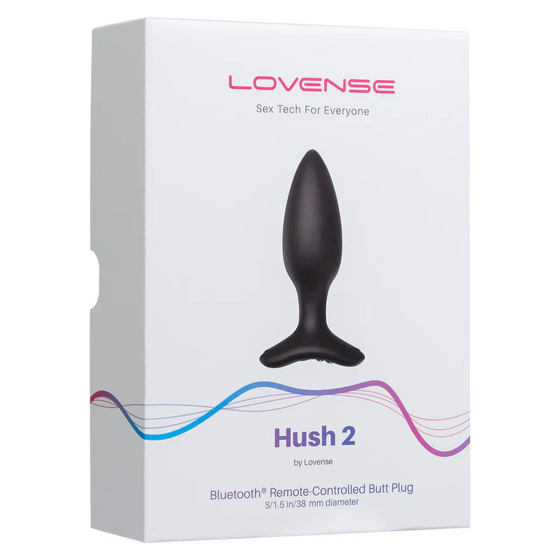Lovense - Hush 2 - Vibrating Remote-Controlled Butt Plug – 1.5”