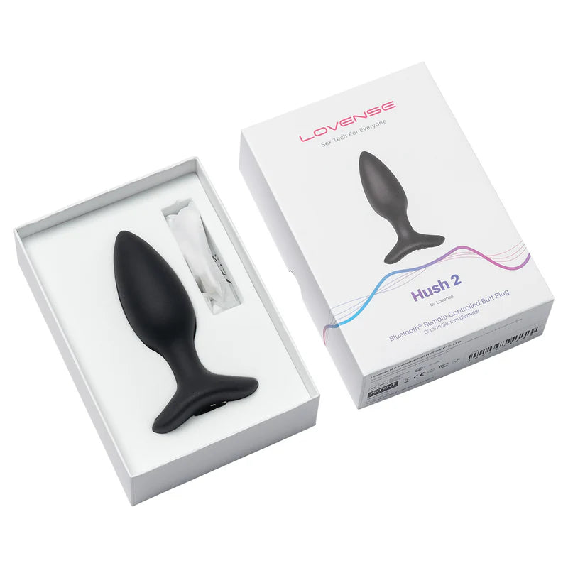 Lovense - Hush 2 - Vibrating Remote-Controlled Butt Plug – 1.5”