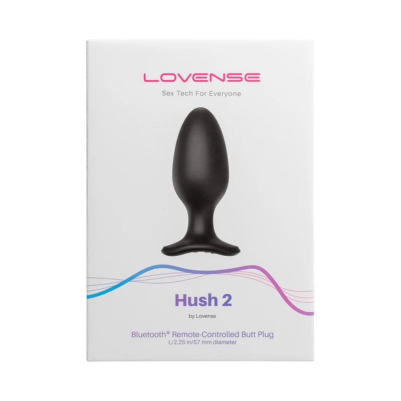 Lovense Hush 2 Vibrating Remote-Controlled Plug – 2.25