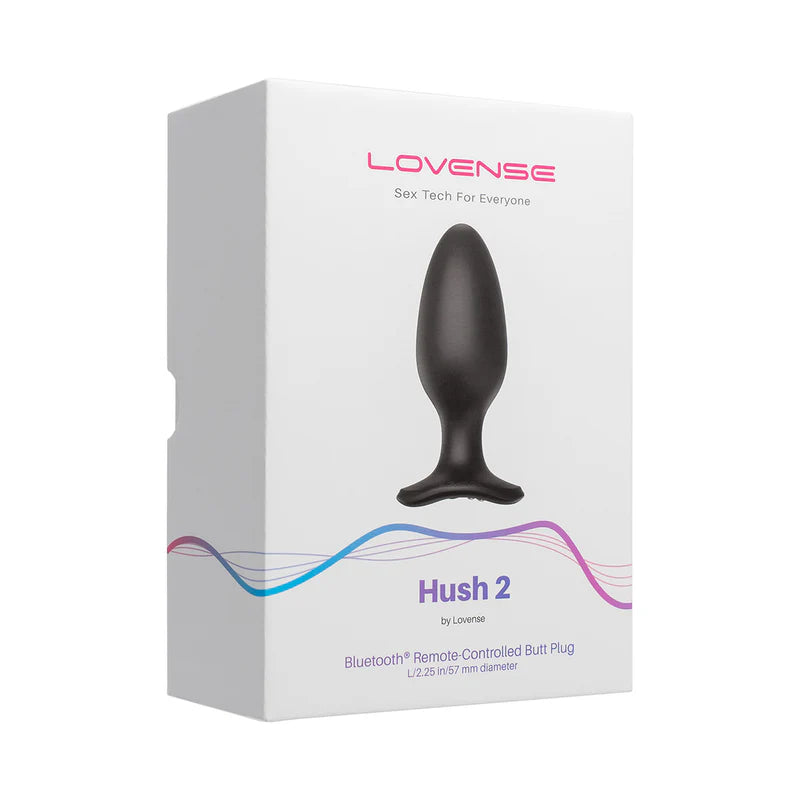 Lovense Hush 2 Vibrating Remote-Controlled Plug – 2.25