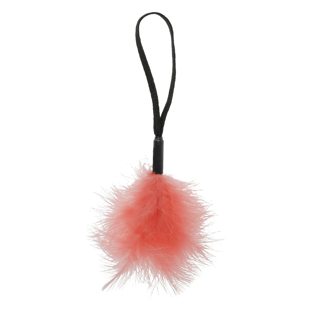 SportSheets Sex & Mischief Peach Black Wrist Feather Tickler