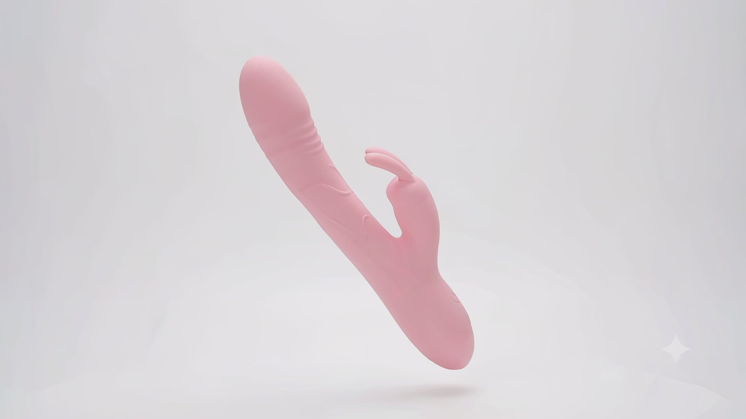 Rabbit vibrator  in pink working 