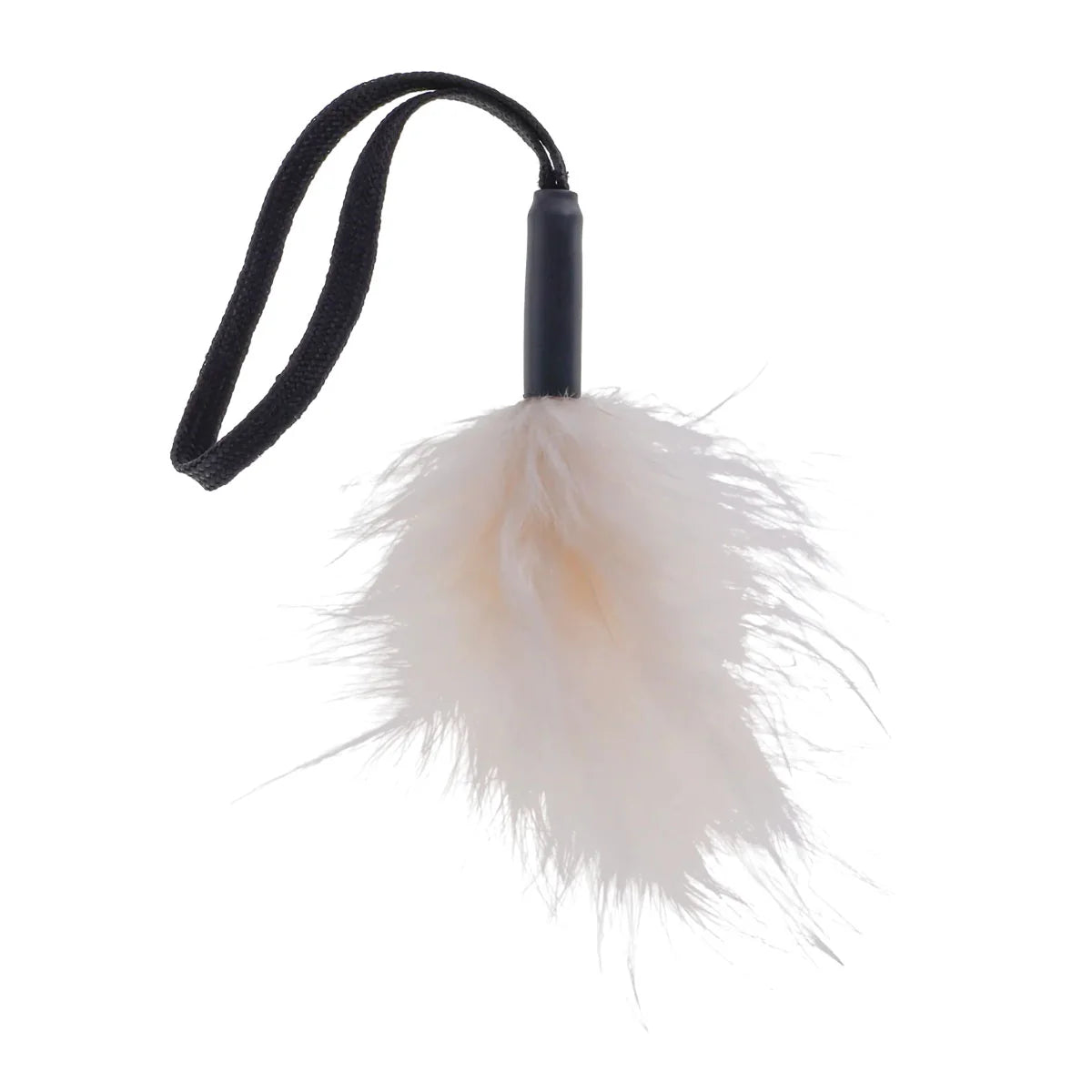 SportSheets Sex & Mischief White Black Wrist Feather Tickler